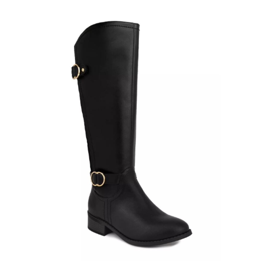 NEW Jones New York Women's Leandraa Knee High Riding Boots 7M Black